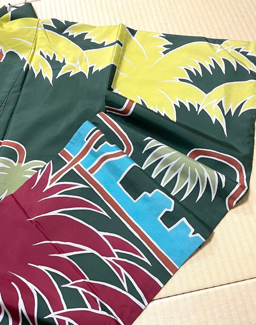 Misaobaa 珍品 大島紬 振袖 モダン 染め