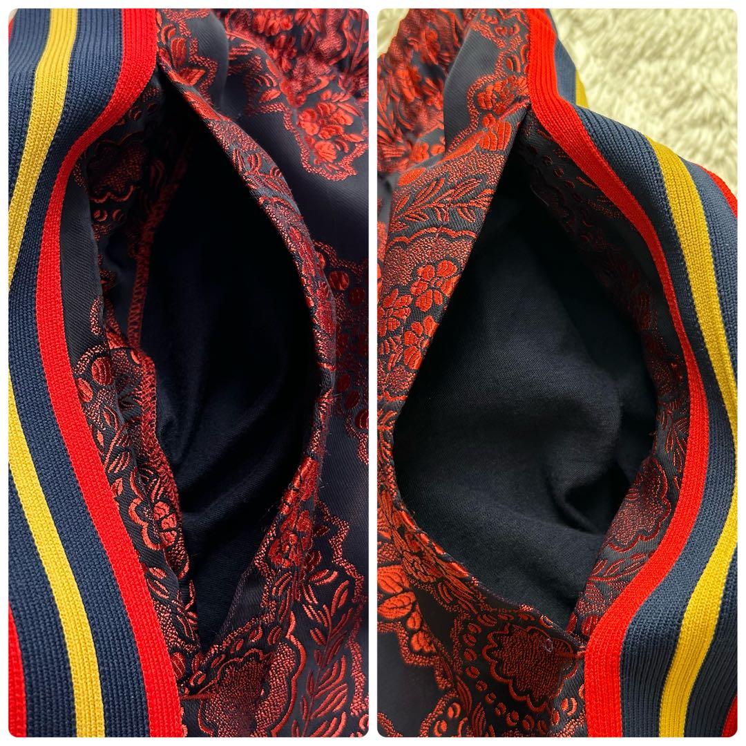 【美品】GUCCI グッチ　シルクジョグパンツ　イージーパンツ　サルエル　総柄