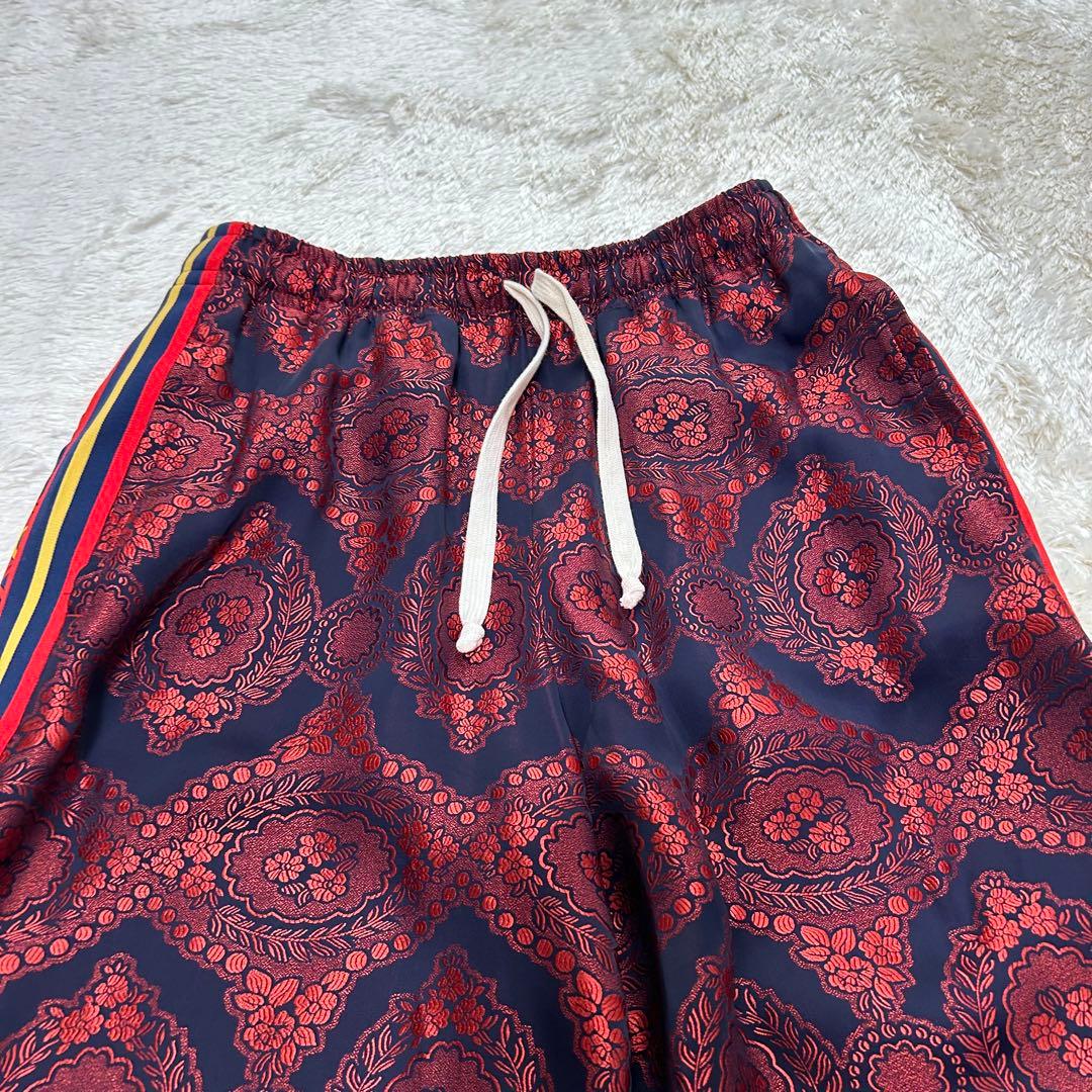 【美品】GUCCI グッチ　シルクジョグパンツ　イージーパンツ　サルエル　総柄