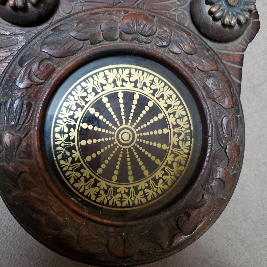 せいちゃんさん専用です古い掛け時計　精工舎？　姫だるま時計　四つ丸　ゼンマイ式