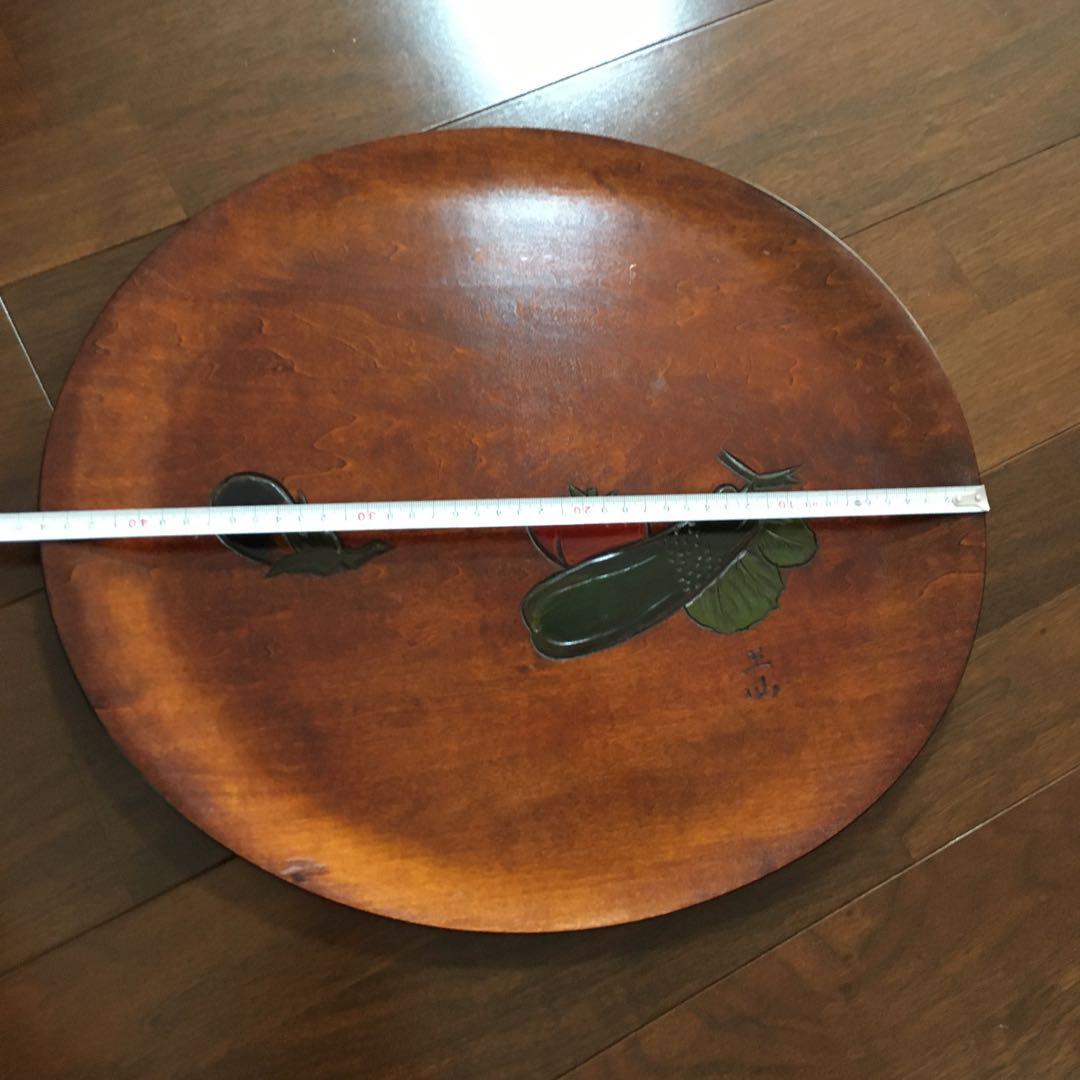 烏城彫　お盆　丸盆　飾盆　大、中、小　3点セット　D