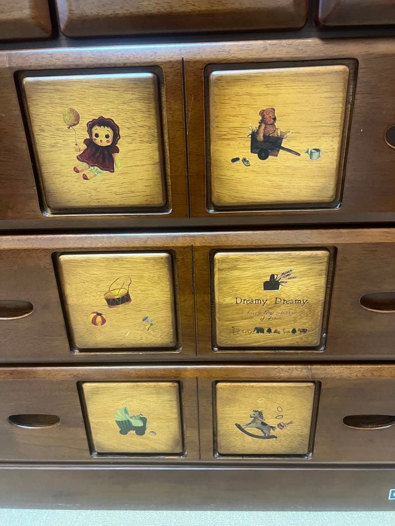 木製チェスト 12引き出し