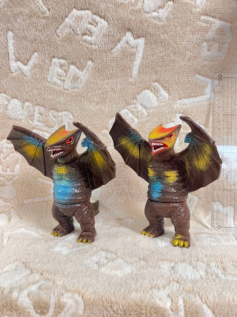 ギャオス　2体セット　ソフビ　日東科学　河田シリーズ　フィギュア　大映