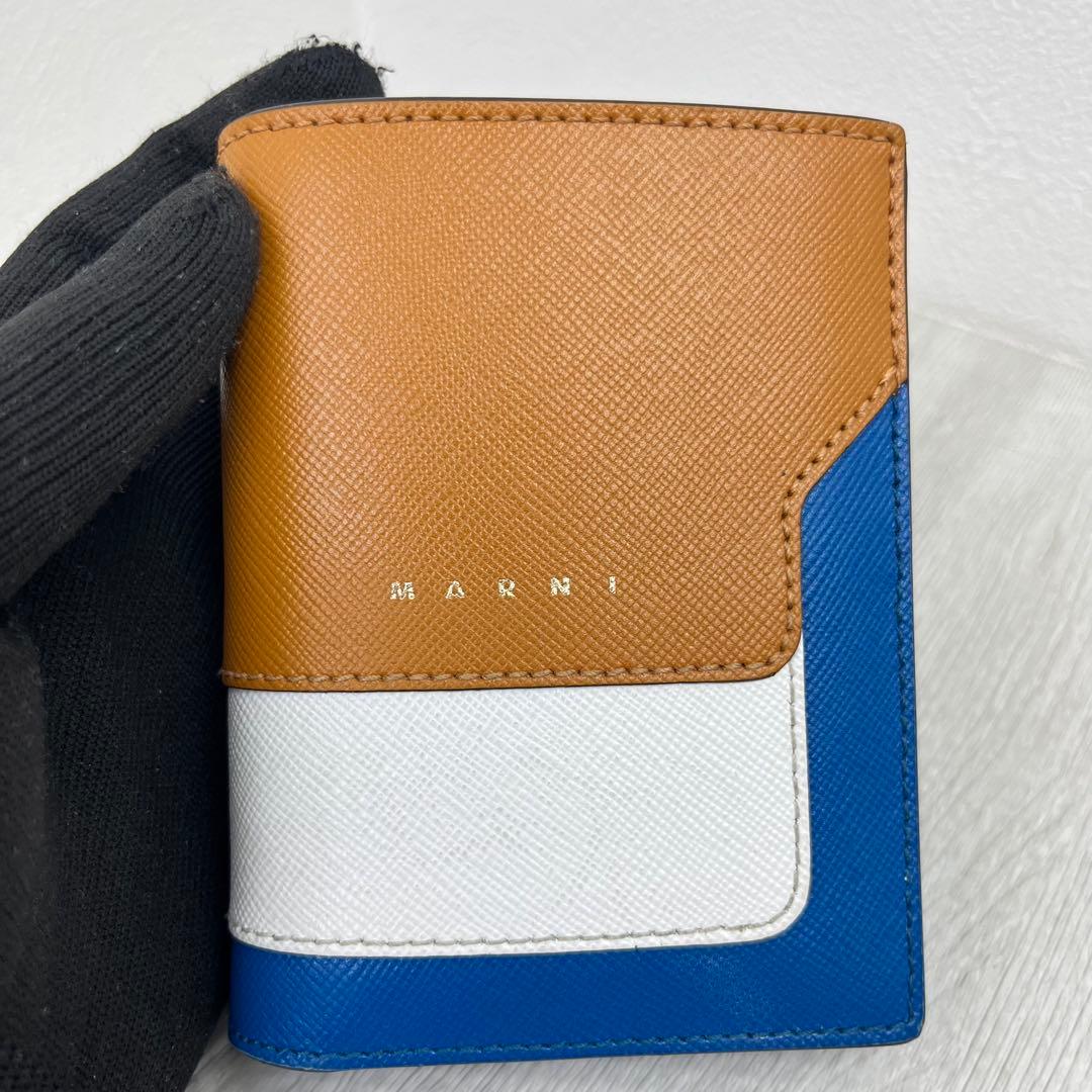 可愛い✨ MARNI マルニ 折り財布 マルチカラー サフィアーノレザー