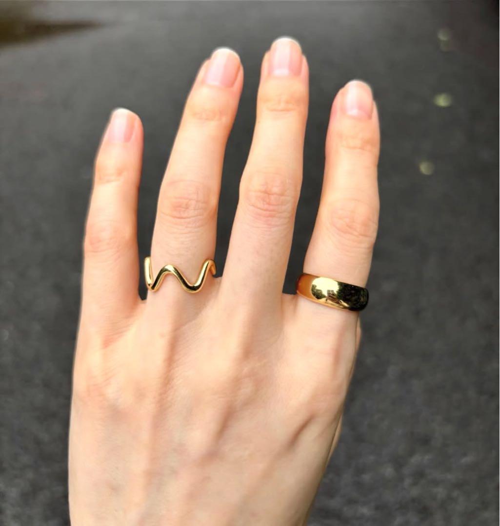 【期間限定価格】K18 18金 リング 7.2g 12号 甲丸