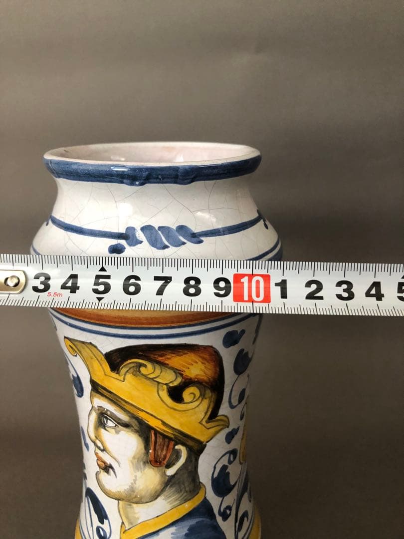 フランス陶器　花瓶ノルマンディ・ルーアンにて購入