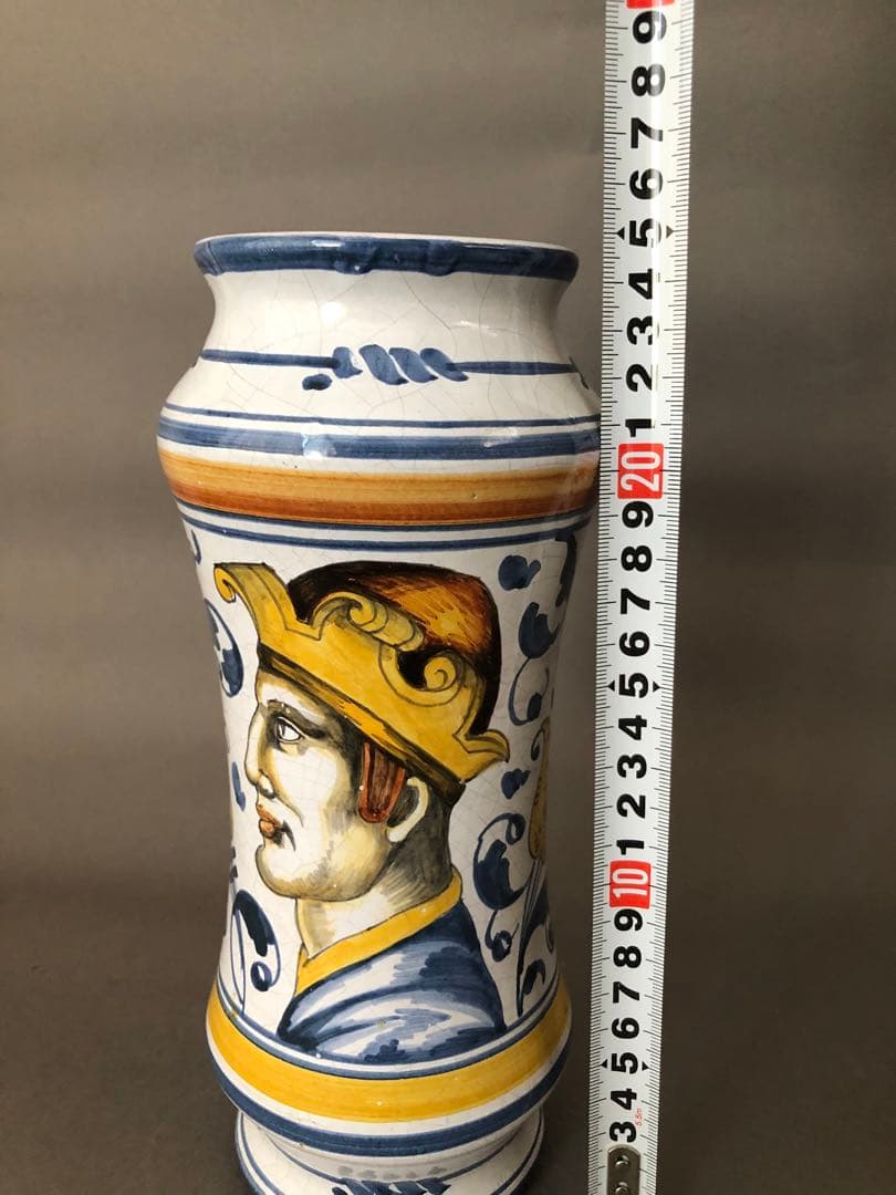 フランス陶器　花瓶ノルマンディ・ルーアンにて購入