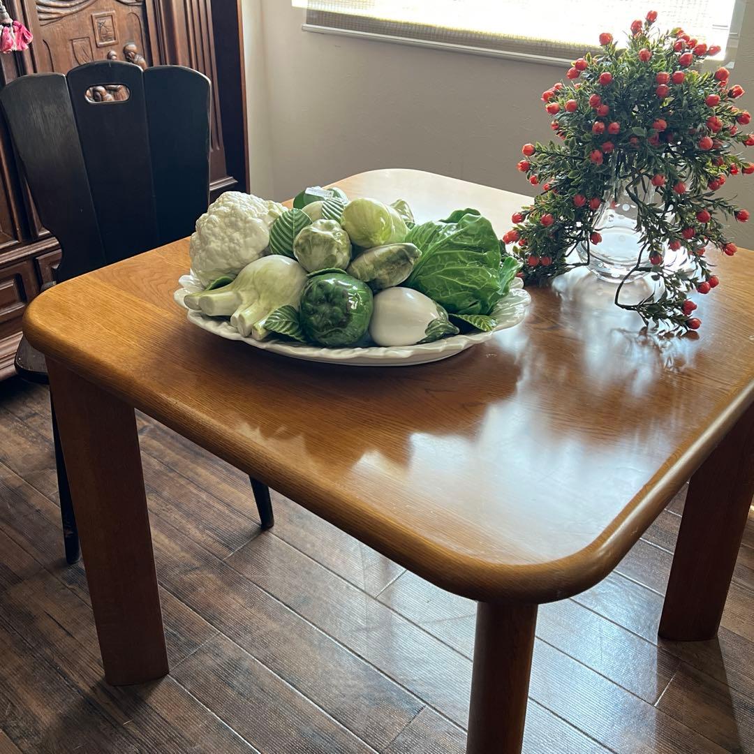 k364r120 浜本工芸 楢無垢材ダイニングテーブル DT-11 ダークオーク