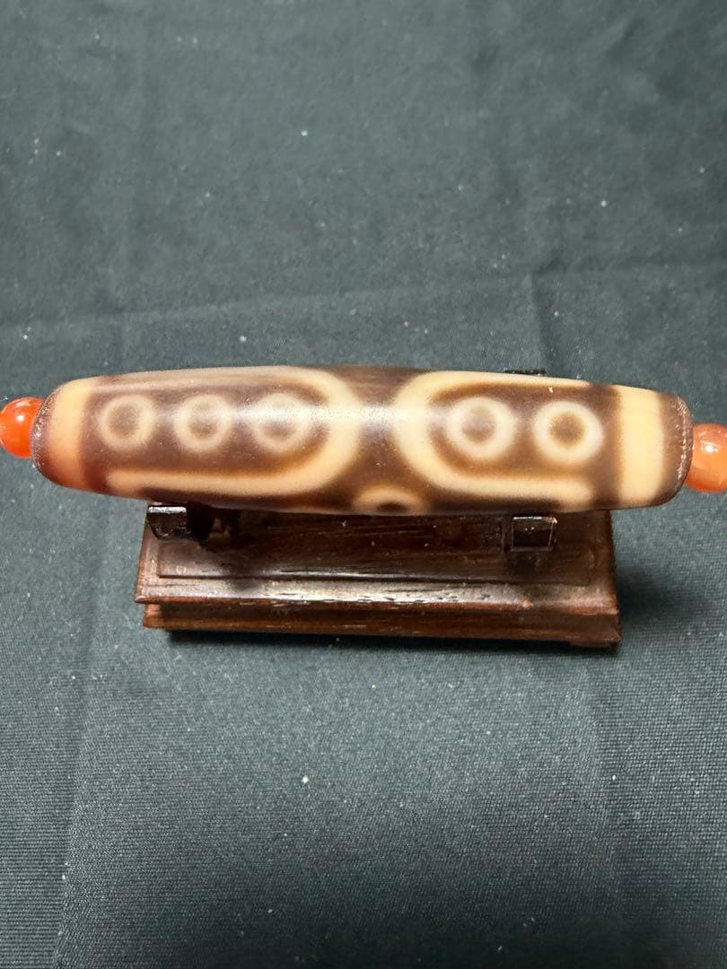 kiza、 良品天珠‼️西蔵老礦紅朱砂十五眼天珠