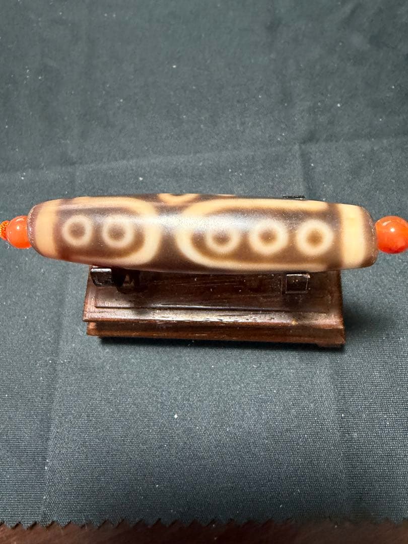 kiza、 良品天珠‼️西蔵老礦紅朱砂十五眼天珠