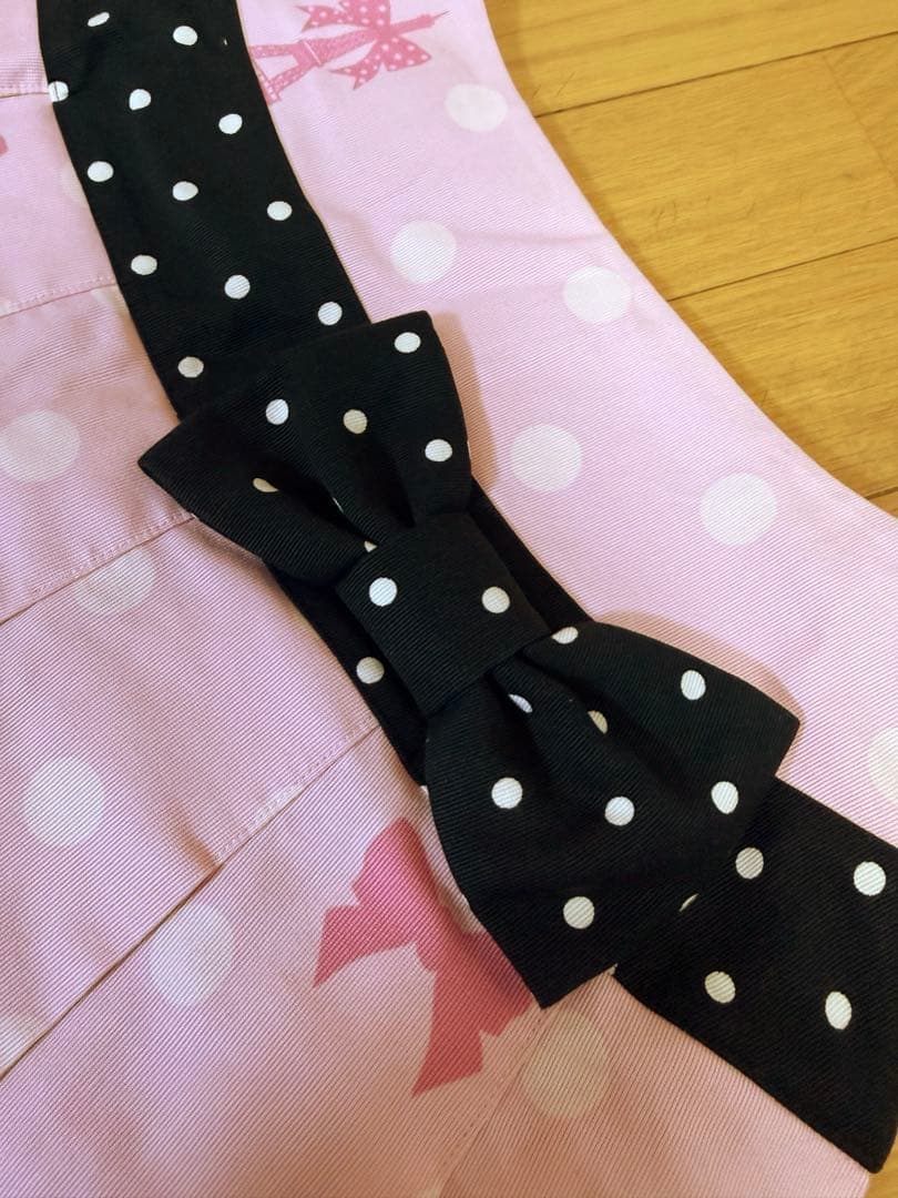 アンジェリックプリティ オリジナルプリント　ピンクドット柄スカート