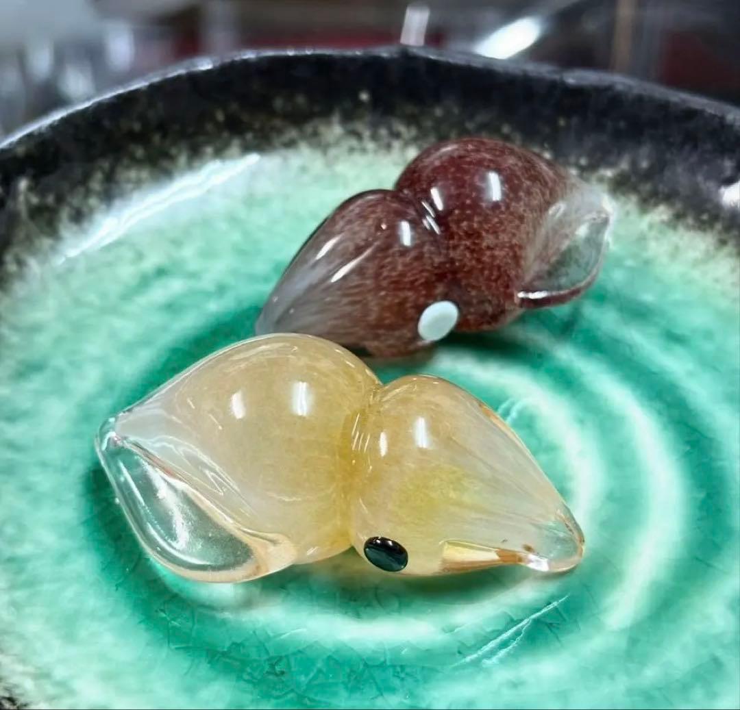 ガラスのホタルイカ 2個セット(生、ボイル)