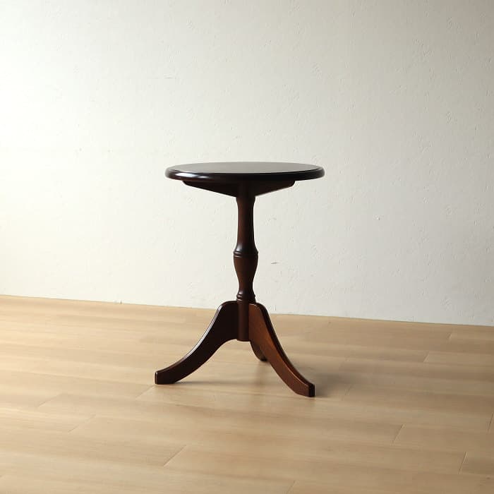 マルニ サイドテーブル 丸 レトロ 古家具 木製 カフェ 喫茶