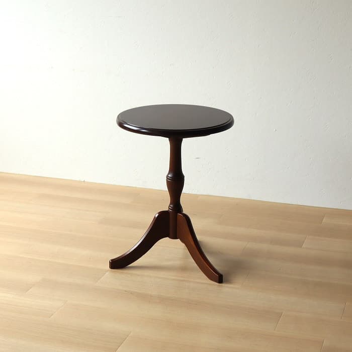 マルニ サイドテーブル 丸 レトロ 古家具 木製 カフェ 喫茶