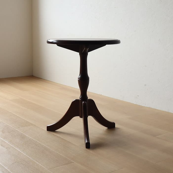 マルニ サイドテーブル 丸 レトロ 古家具 木製 カフェ 喫茶