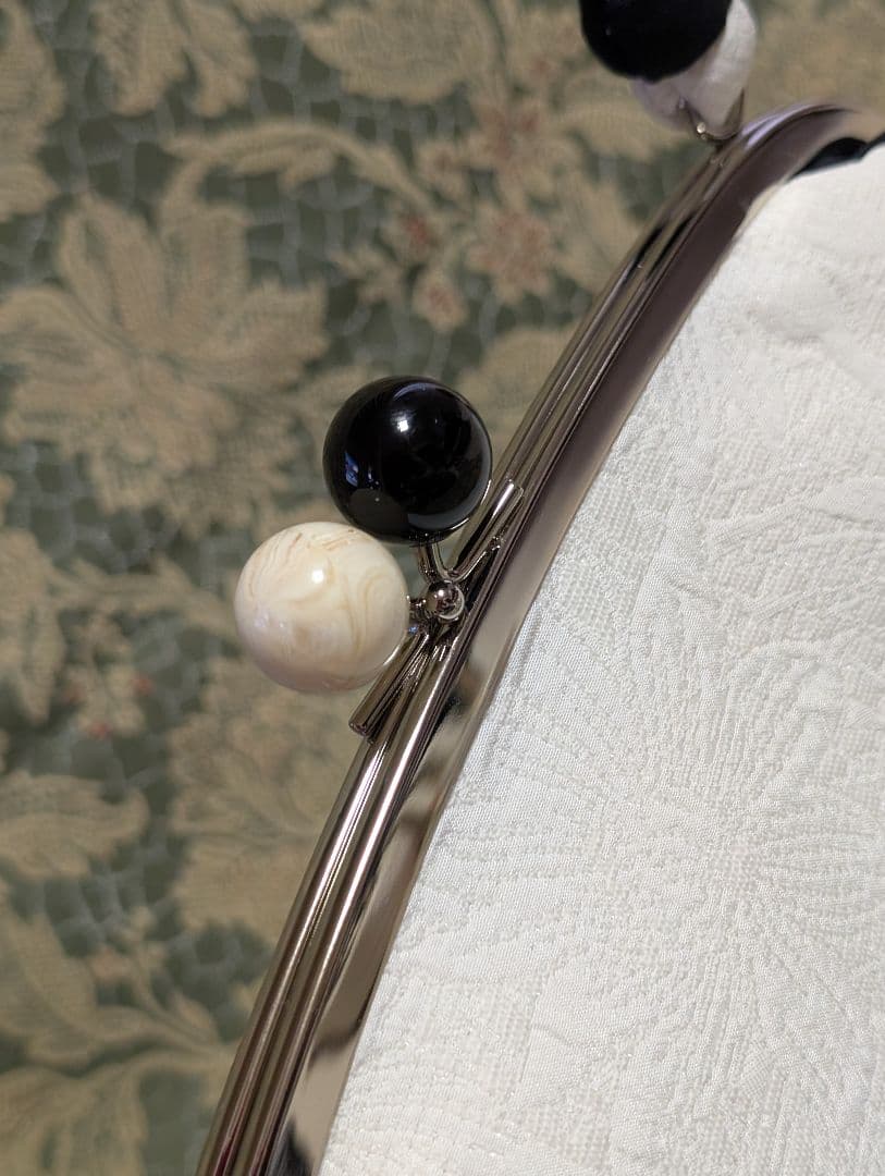 振袖用草履バッグセット　がま口バッグ　 レース　 Freek　フリーサイズ　新品