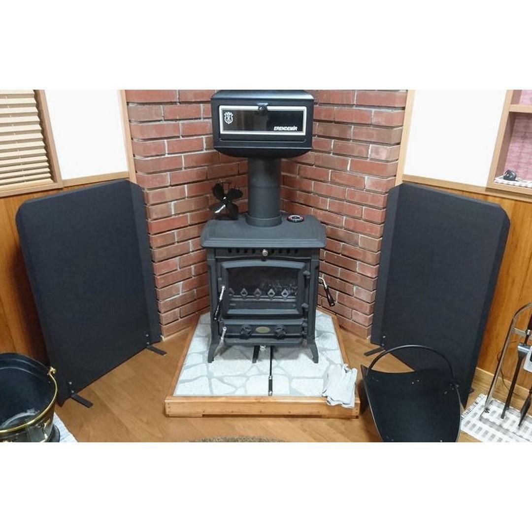 遮熱板　90と120　薪ストーブ　ストーブ　ウォールヒートシールド　火災予防