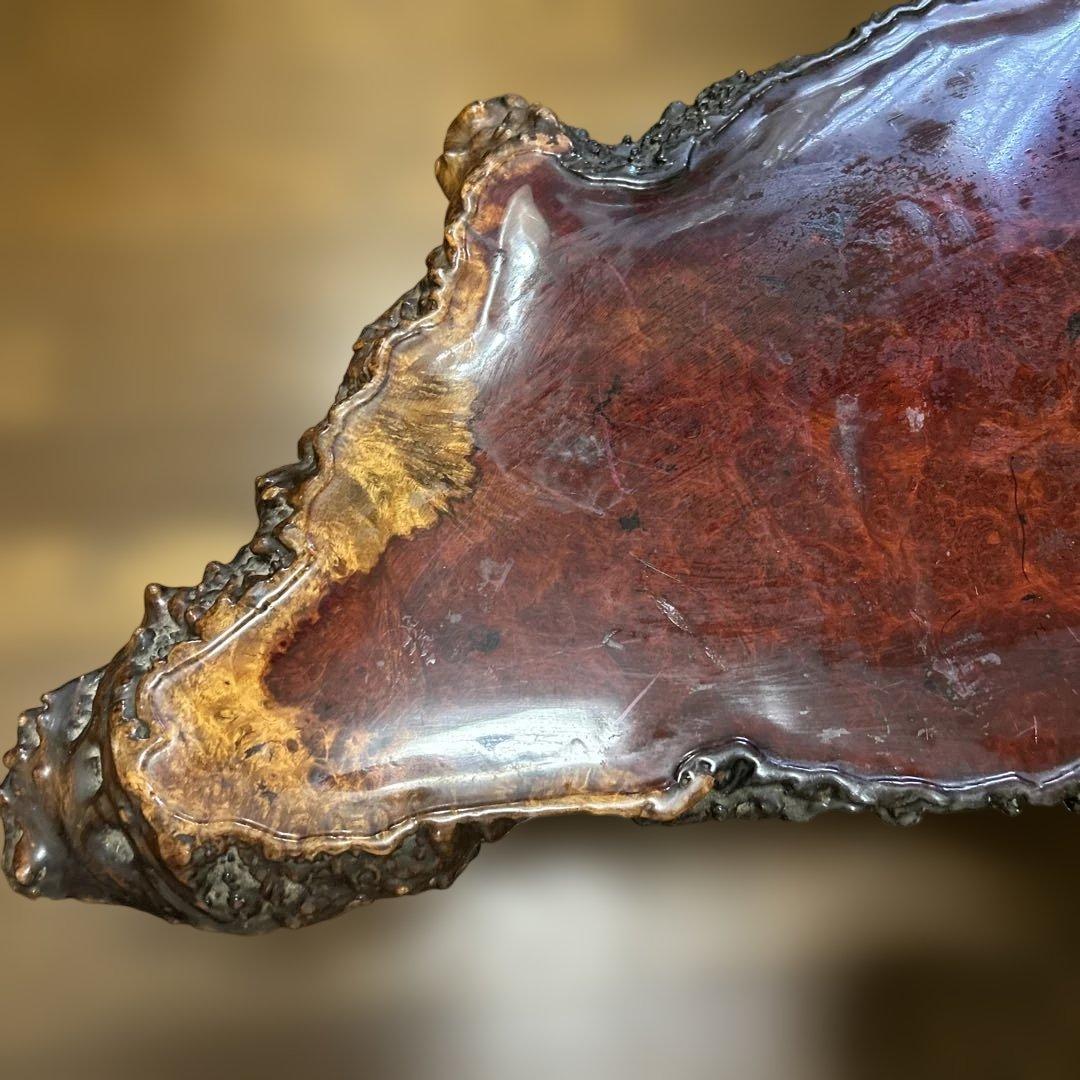 taka 花梨　 座卓 一枚板 高級テーブル　天然木製光沢座卓アンティーク