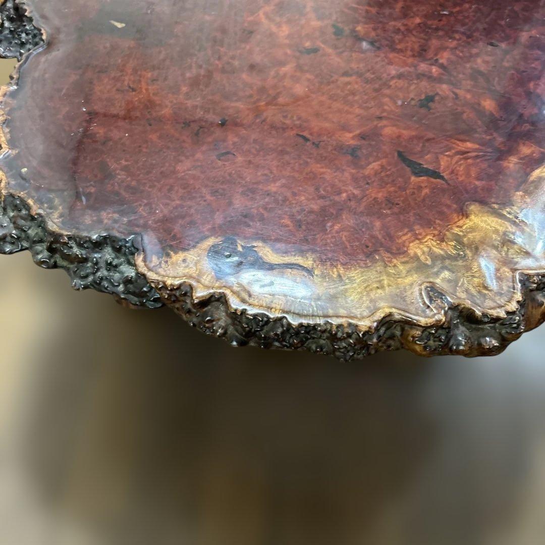 taka 花梨　 座卓 一枚板 高級テーブル　天然木製光沢座卓アンティーク