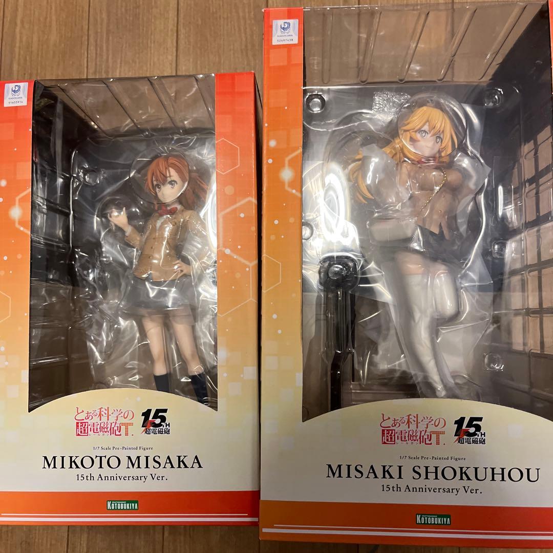未開封　とある科学の超電磁砲　15周年フィギュア 御坂美琴　食蜂操祈