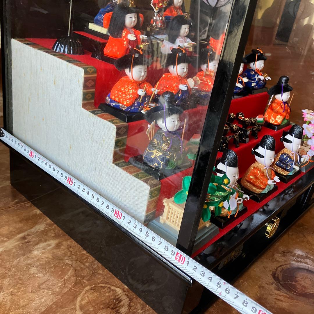 雛人形セット　木目込み　東京久月　木目込　雛人形15体　久月作　希少品