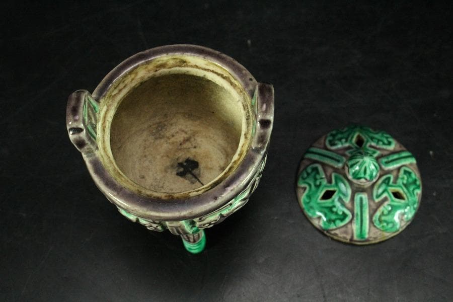 中国美術 コウチ 三足 香炉(K-XA859)