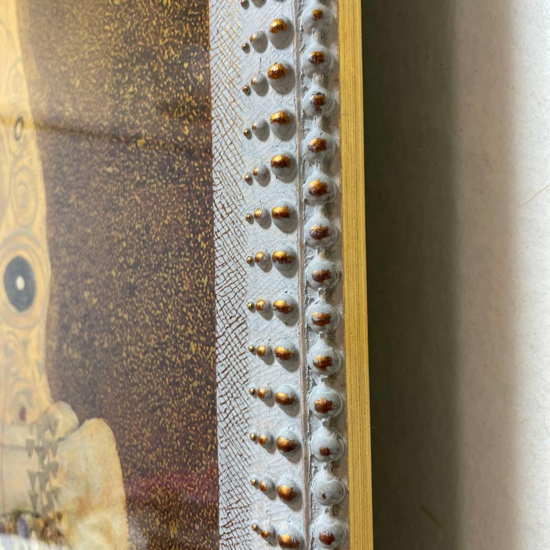 アート　クリムト　キス　レリーフ 額装　大きめサイズ　オーダー品