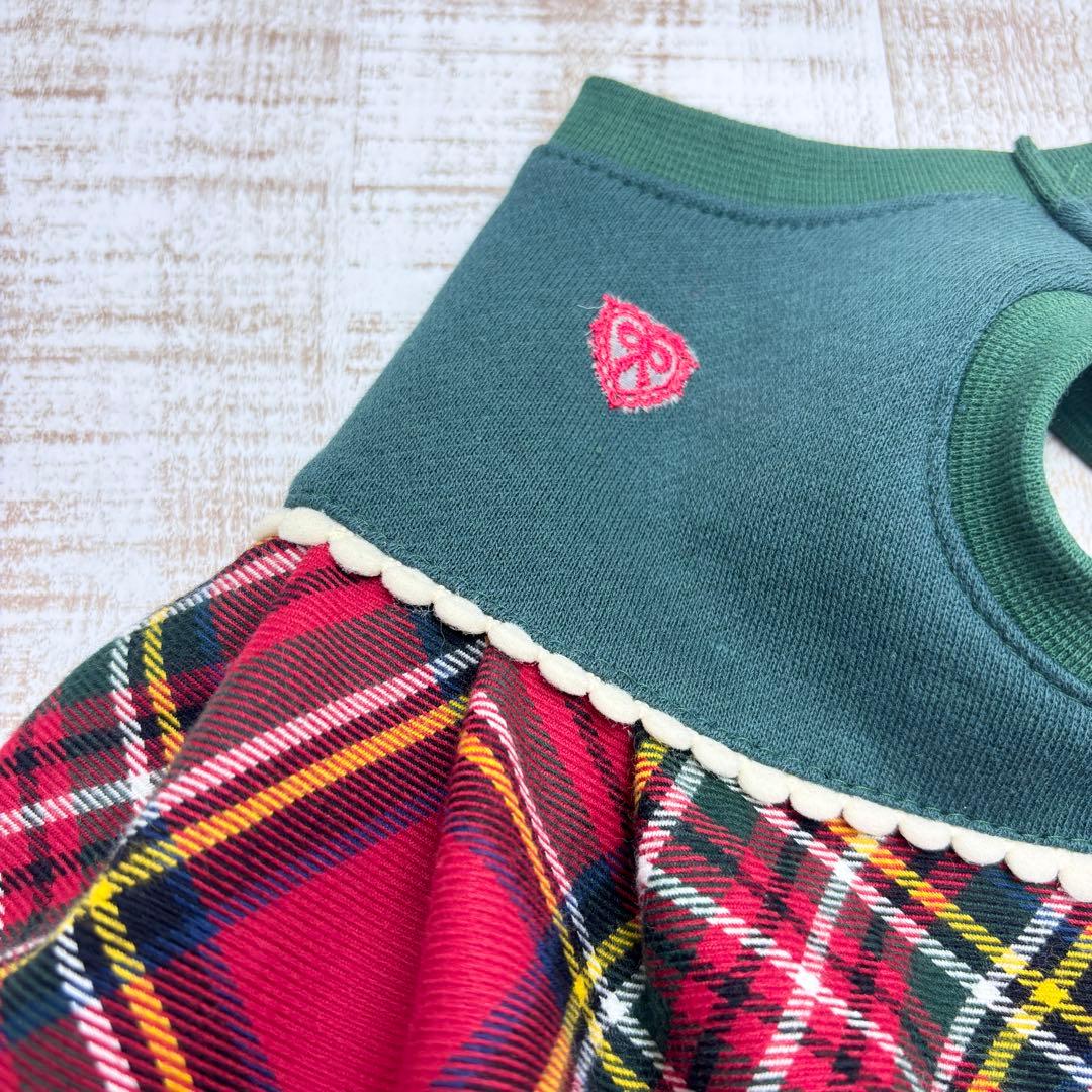 【オーダーページ】犬服　クリスマスカラーのバルーンワンピース