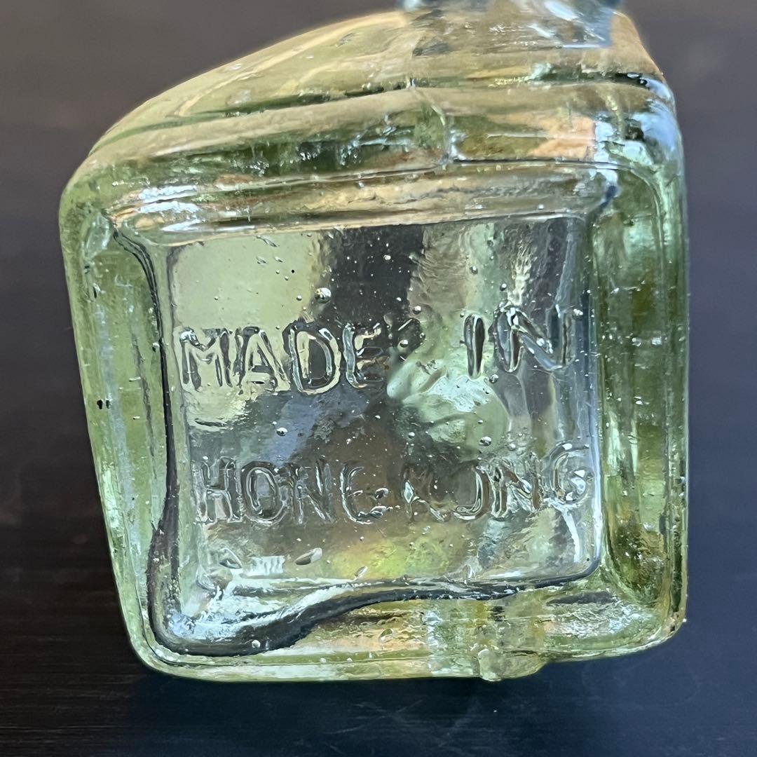 【珍品】ウランガラス 電話型 オイルランプ ボトル ガラス ビン アンティーク