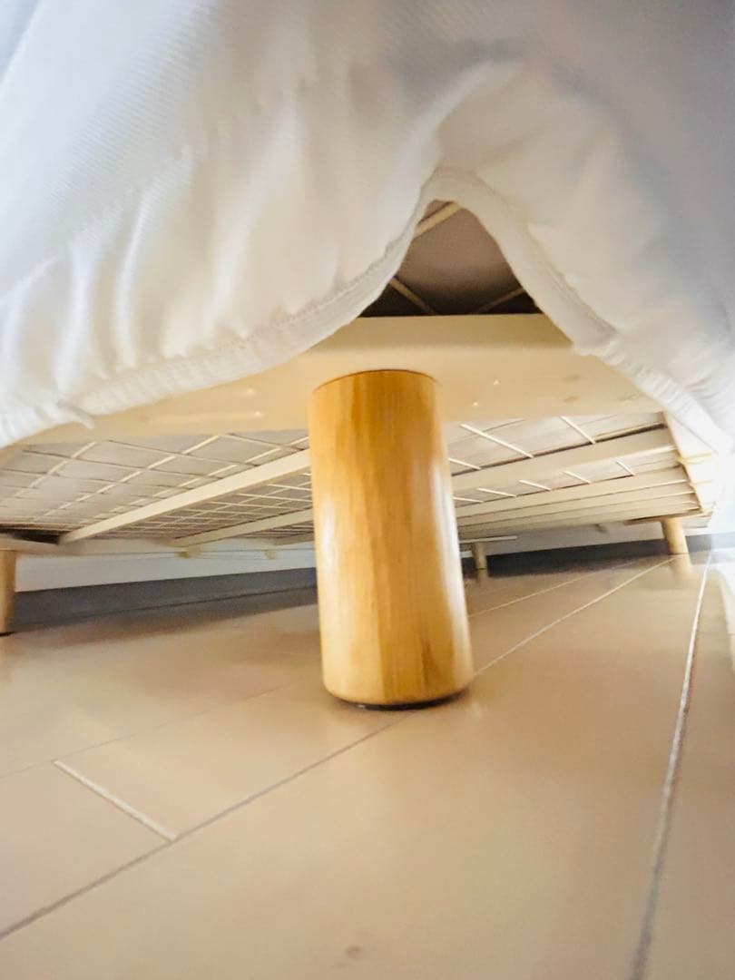 極美品！ 無印 脚付マットレス ポケットコイル 洗えるカバー シングル