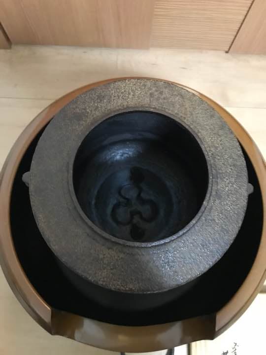 風炉 釜 桐箱入り 茶道具