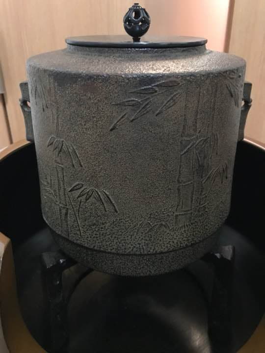 風炉 釜 桐箱入り 茶道具