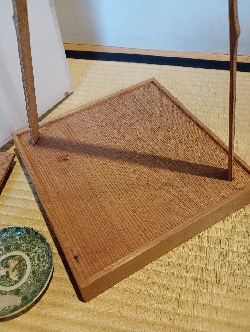 【茶道具】木地座敷行灯　夜咄　茶事道具　水屋道具　その他983