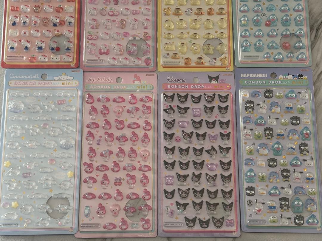 【新品】たまごっち&サンリオボンボンドロップシール11種セット