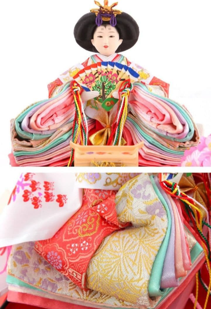 雛人形セット 新品未開封 雛人形 コンパクト ケース飾り 親王飾り 清玉作