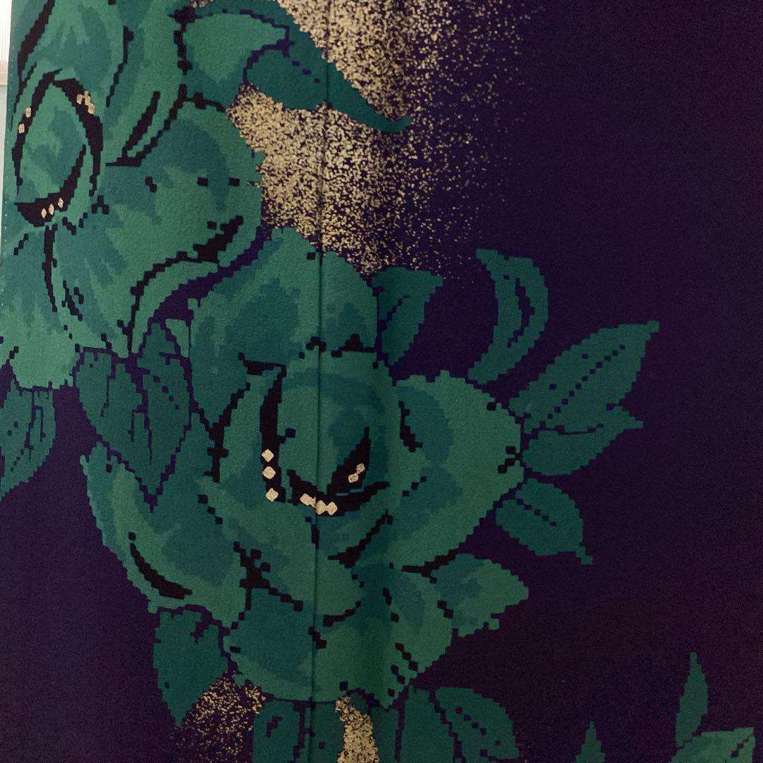 振袖フルセット　薔薇　レース　正絹　成人式　結婚式　撮影　半衿　長襦袢　帯揚帯締