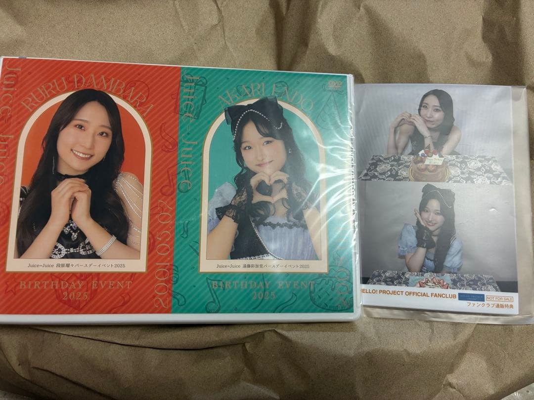 段原瑠々 遠藤彩加里　バースデーイベントDVD 特典生写真付　新品