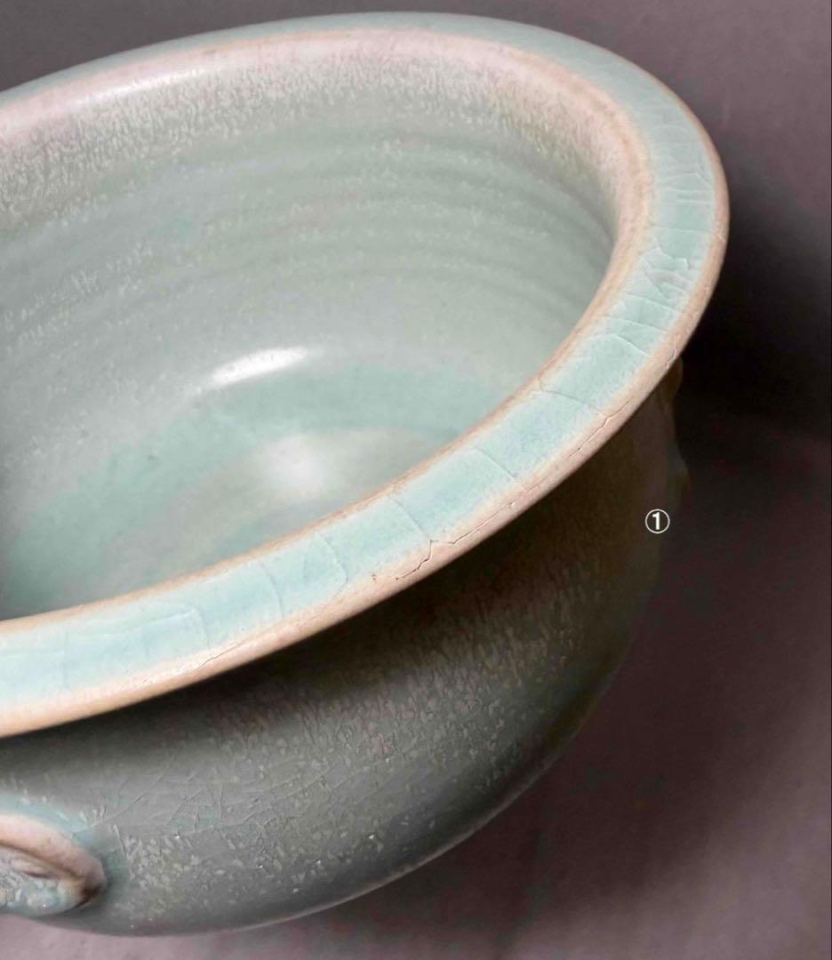 中国 外側に模様のある洗筆　u6230941