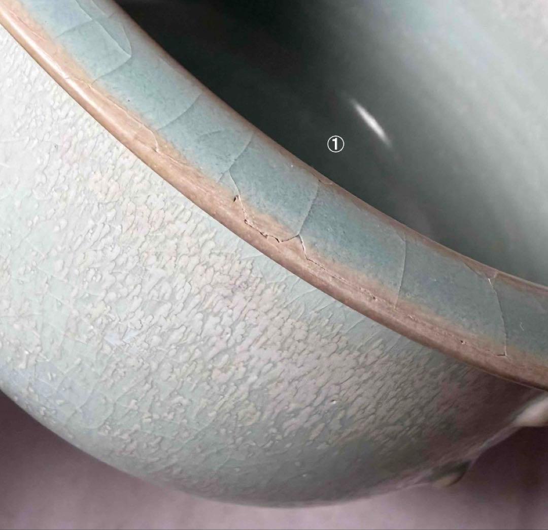 中国 外側に模様のある洗筆　u6230941