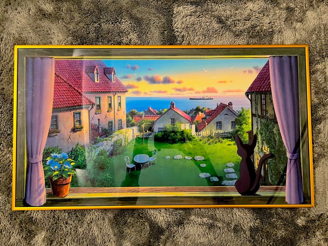 ジブリ美術館オリジナル 壁窓 「ジジ、海が見えるよ」