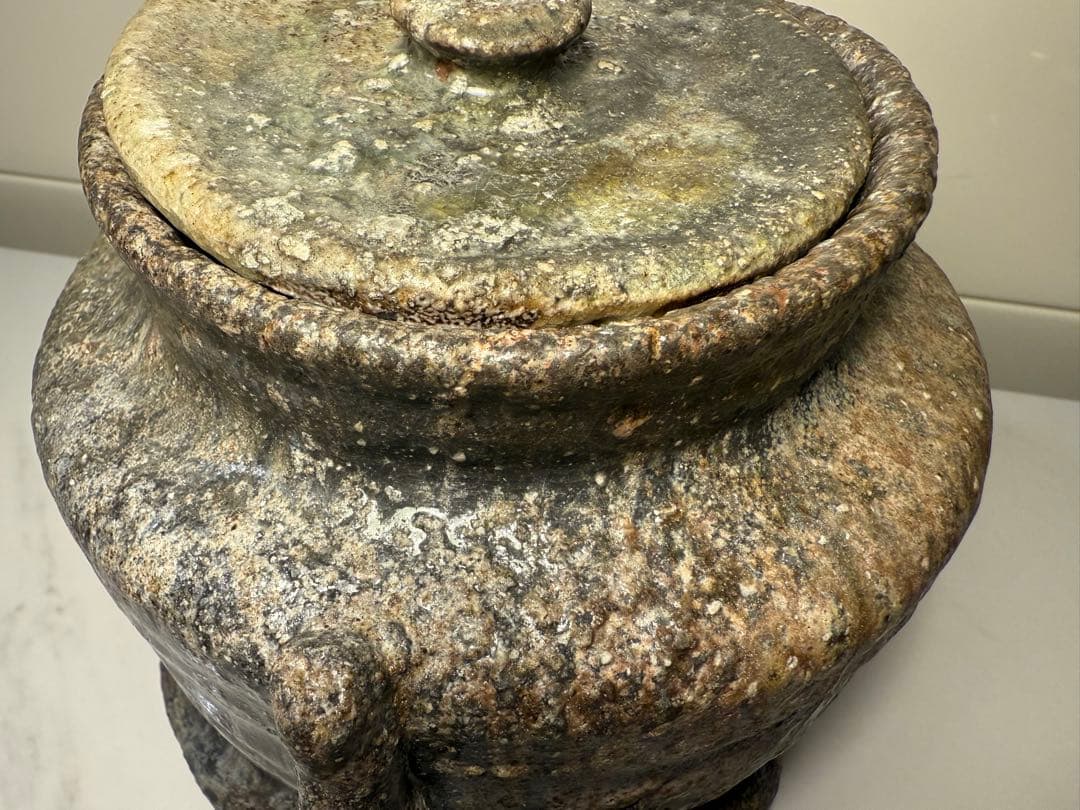 西山窯 坂本瀧山　薪窯焼成 焼締自然釉