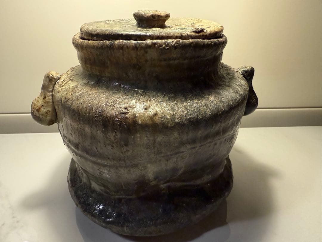 西山窯 坂本瀧山　薪窯焼成 焼締自然釉