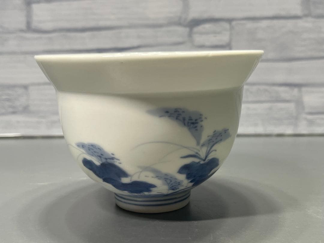 江戸後期　鍋島　染付　向付　5客