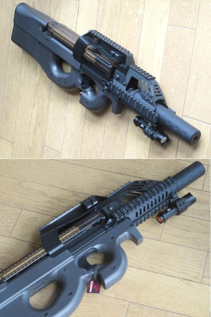 【お得セット】貴重な外装カスタム　東京マルイP90 TR スタンダードタイプ