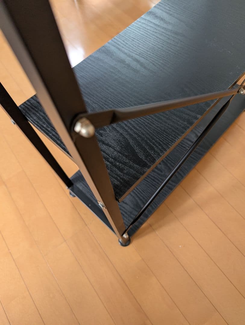 ブラック木製パソコンデスク