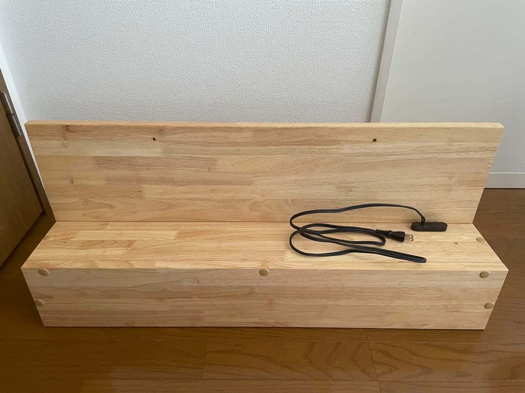 中居木工　コンセント付き棚　ナチュラル