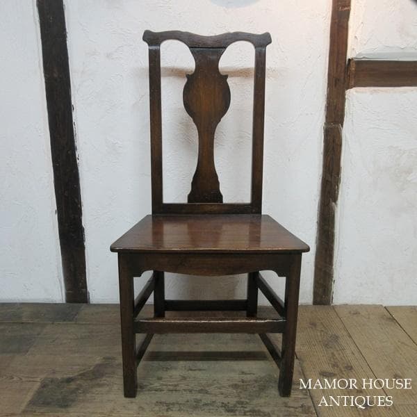 イギリス アンティーク 家具 ホールチェア 椅子 イス 木製 英国 4389e