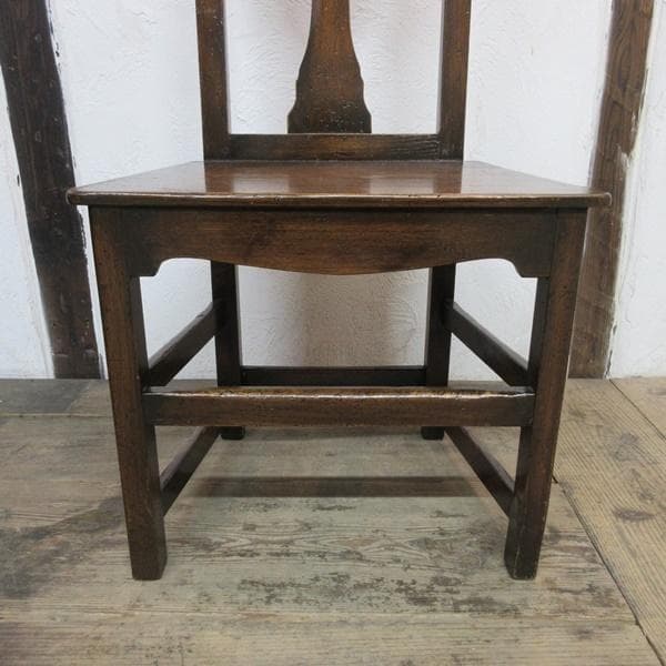 イギリス アンティーク 家具 ホールチェア 椅子 イス 木製 英国 4389e