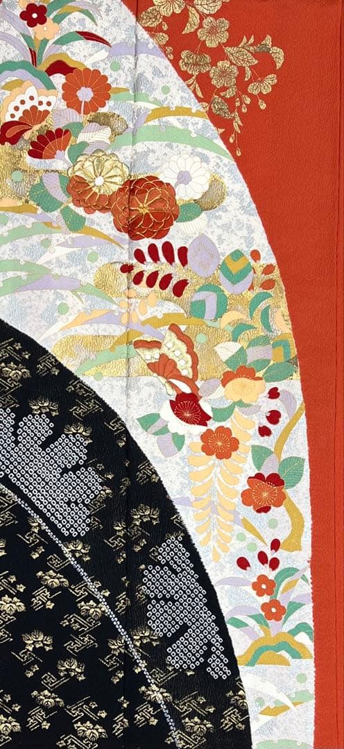 名門藤原織物　振り袖　フルセット　別誂長襦袢付　金駒刺繍　絞り　袋帯　701