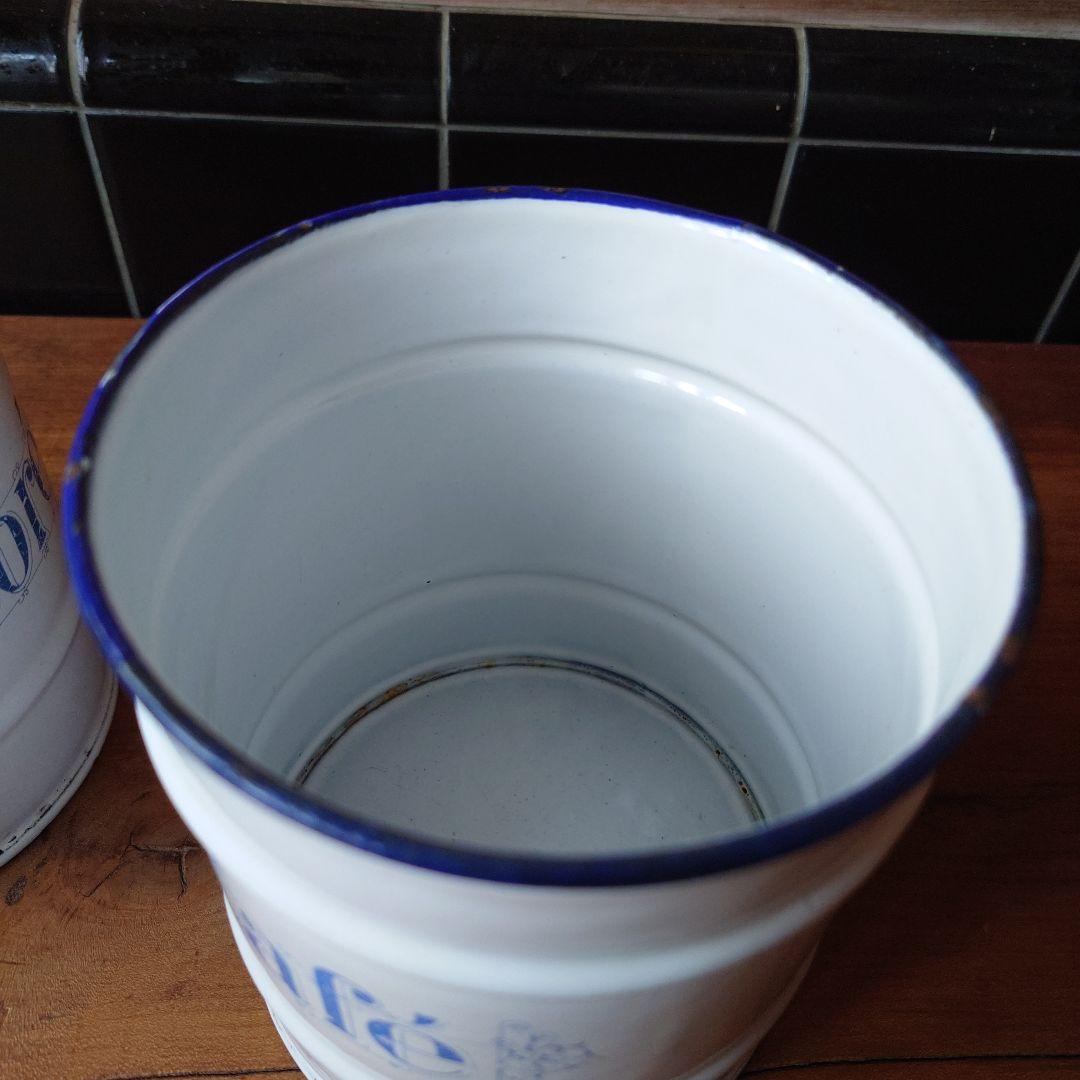 フランスアンティークChicoré Cafe キャニスター 2個セット